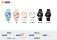 Montre-bracelet à quartz SKMEI 2008 pour femmes, style minimaliste et décontracté, idéale pour les adolescentes et les femmes actives au bureau