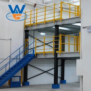 Plataforma de entrepiso de acero personalizada para almacén, estantería de entrepiso de varias capas - Product Image 1