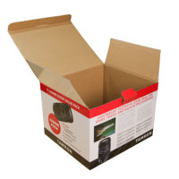 Boîte d'emballage en carton durable pour pièces automobiles et accessoires de voiture, avec laminage mat et éponge, pour exposition, supermarché, épicerie