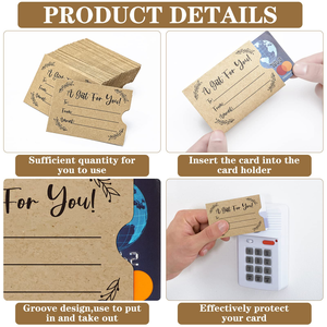 Funda de Papel Recubierto Impresa Personalizada para Tarjetas de Arte, Porta Tarjetas de Papel Kraft, Sobre para Tarjetas de Acceso - Product Image 5