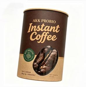 Eco-Friendly Kraft Paper Coffee Tube With Open <b>Window</b> Cylindrical Canister For Coffee Beans Storage - Product Image 3