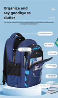 Vente en gros nouvelle version sac à dos pour étudiants léger et étanche motif astronaute garçons mode cartable pour lycéens