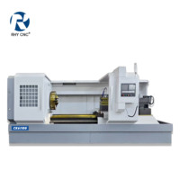 Tour CNC CK61100, portée de tournage 1000 mm, glissières de guidage 600 mm, alésage de broche 130 mm, A2-11, machine à tourner à banc plat robuste