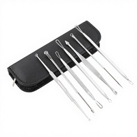 Kit professionnel de suppression des points noirs en acier inoxydable pour le traitement de l'acné et l'extraction des boutons - QNQ Industries