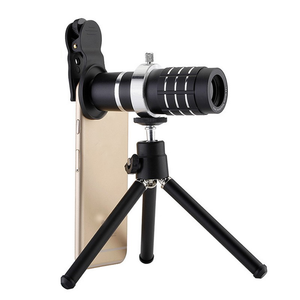 Portable 12X Mini Tripod Base Universal Telephoto <strong>Lens</strong> Aluminum Shell High Magnification Zoom Monocular <strong>Telescope</strong> for Smartphone - Product Image 6