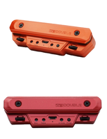 DOUBLE X0 Pickup Gitar Akustik Plastik Warna Kustom dengan Preamp di Lubang Suara, Kontrol Volume dan Nada untuk Instrumen Senar