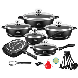 Royal Dessini 23 Piece Aluminum <b>Cookware</b> <b>Set</b> Non Stick With Lids Oven Safe For Home Cooking - Product Image 1