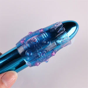 GF wieder verwendbares Silikon kondom mit gepunktetem Penis ärmel für Männer - Product Image 2