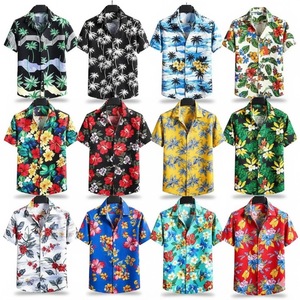 Chemise Hawaïenne Florale Respirante Tendance pour Homme 2026 – Coupe Ample, Idéale Vacances à la Plage, Manches Courtes, Imprimée en Polyester - Product Image 1