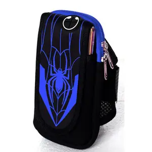 Voorraad verkopen op lijn durabl & lichtgewicht armband case spider printing arm bag gsm case voor iPhone