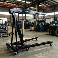 Grue hydraulique pliable de 2 tonnes facile à utiliser pour les ateliers de garage