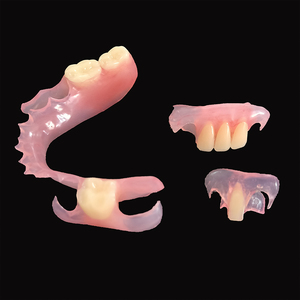 Laboratorio dentale restauro orale protesi dentarie rimovibili denti acrilici flessibili Valplast prodotti dentali senza metallo - Product Image 1
