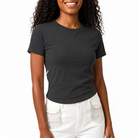 T-shirt de sport pour femme à séchage rapide, col rond, coupe ajustée, respirant, manches courtes, idéal pour le yoga, la course, la gym et l'entraînement, conception OEM
