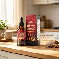 Complément de Capsaïcine de Haute Qualité et Gouttes de Betterave pour le Soutien du Système Immunitaire, la Santé Digestive et Circulatoire OEM ODM