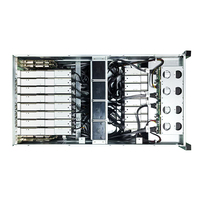 Boîtier GPU 4U personnalisé OEM ODM haute performance 16GPU JBOG avec emplacements d'extension PCIE 5.0 X16, châssis 4U pour 16 cartes GPU pour station de travail