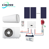 Climatiseur solaire DC 48V 24000 BTU, système hors réseau avec batterie de secours pour le refroidissement des camps désertiques isolés aux EAU
