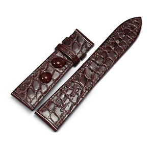 Bracelet de montre de luxe en alligator véritable double face 12 <span class=keywords><strong>14</strong></span> 16 18 19 20 21 22 24 mm bracelet de montre en cuir de crocodile - Product Image 5
