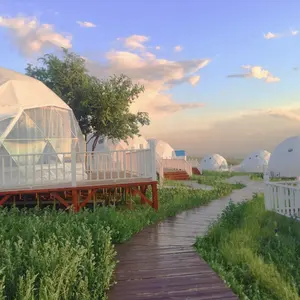 Fabriek Groothandel Luxe Staal Dome Tent Huis Iglo Geodetische Koepels Camping Voor 6 M