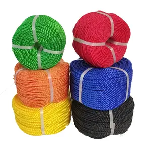 2mm 3mm 4mm 5mm 6mm 8mm 10mm 12mm pe twisted three strand nylon rope