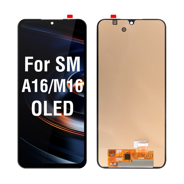 Super AMOLED Phone Replacement for Samsung M16 5G M166P Lcd Screen Display Digitizer Assembly Pantallas No Frame Hot Selling