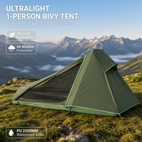 Tente de camping ultralégère quatre saisons, abri de randonnée double couche, tente de randonnée portable