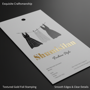 Factory Direct Wholesale: Custom-Printed Brand Logo Hangtags on Coated Paper for Home Textiles with Fast Shipping - Product Image 4