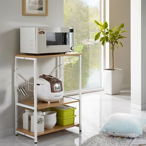 Nouvelle étagère à <span class=keywords><strong>micro</strong></span>-ondes pour <span class=keywords><strong>Mini</strong></span> <span class=keywords><strong>four</strong></span> grille-pain chariot de service avec 3 étagères étagère de cuisine KC-R0566 - Product Image 5