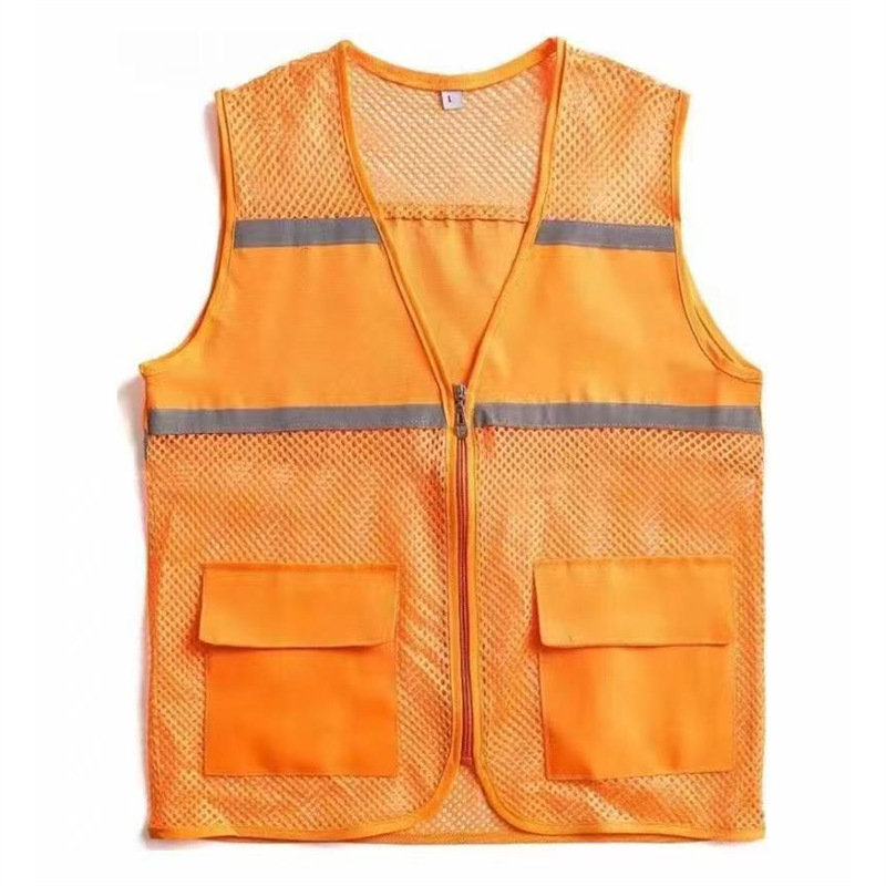 เสื้อกั๊กสะท้อนแสงตาข่าย - สีส้ม