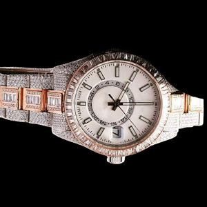 Export Quality Moissanite Diamond Quartz <b>Watch</b> Women Slim <b>Bracelet</b> Style Crystal Dial Waterproof <b>Watch</b> Available At Best Price - Product Image 1