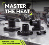 Boîtier de thermostat en aluminium anodisé noir pour LS Chevy