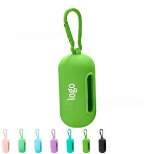 Distributeur de sacs à déjections canines portable en silicone pour la promenade en extérieur – Boîte de rangement promotionnelle pour animaux de compagnie - Product Image 2