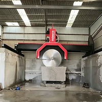 Nouvelle Scie à Pont Automatique Monobloc Multi-lames 2200 avec Poussoir de Blocs de Pierre pour Usine de Granit et Marbre