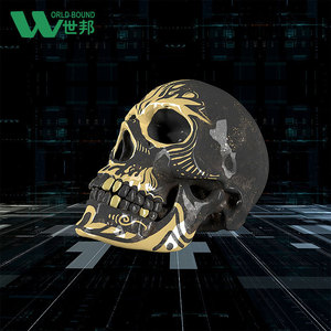 Decoración de calaveras de resina para interiores, decoración de Halloween, duradera para adultos - Product Image 3
