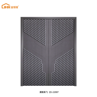Porte intelligente, cadre en alliage d'aluminium, Double ouverture, 1 pièce