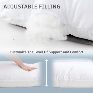Oreiller de <span class=keywords><strong>maternité</strong></span> en forme de U, tissu tricoté, couche d'air, confort ergonomique réglable, soins pour femmes enceintes - Product Image 2