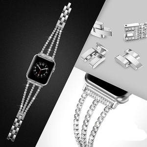 Braccialetto di gioielli di lusso con diamanti RYB cinturino per <span class=keywords><strong>Apple</strong></span> <span class=keywords><strong>Watch</strong></span> 38 40 42 <span class=keywords><strong>44</strong></span> 46mm cinturino da polso in acciaio inox per le donne - Product Image 3