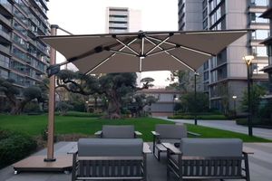 <span class=keywords><strong>Parasol</strong></span> cantilever moderne de luxe en aluminium, résistant au vent et à l'eau, <span class=keywords><strong>3m</strong></span>, pour mobilier d'extérieur, tente pagode pour cour et parc - Product Image 3