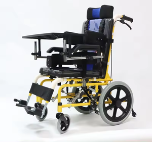 Fauteuil roulant manuel d'enfants de paralysie cérébrale de fauteuil roulant pédiatrique portatif léger d'enfants