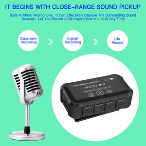 Reproductor MP3 Delgado Directo de Fábrica con Pantalla Táctil y Clip, BT 5.0, Radio FM, Grabadora de Voz, Compatible con Tarjeta TF de 128 GB, Reproductor de Música Portátil - Product Image 3