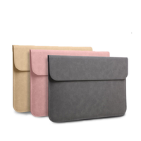 Housse de protection pour ordinateur portable en PU, étui universel pour ordinateur portable et tablette de 11 à 15 pouces, housse de protection fine en cuir PU mat