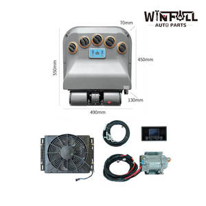 Kit de Aire Acondicionado para Estacionamiento WIN FULL Personalizado, Voltaje 12V-72V, Certificado CE, Refrigerante R-134a, 300-850W - Product Image 5
