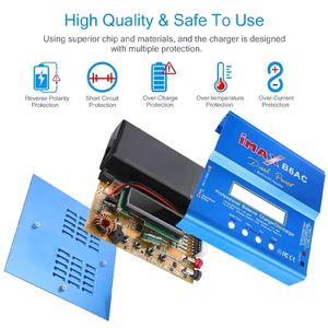 Pengisi Daya RC IMAX B6AC 80W 6A 2-6S Balance Digital LCD Screen Li-ion LiFe Nimh Nicd Discharger Baterai Lipo - Product Image 3
