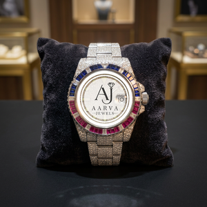 Montre analogique mécanique Miyota en acier inoxydable avec cadran en cristal, bracelet doré, style bijou, cadeau et accessoire de mode pour femme - Product Image 1
