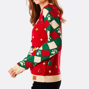 <span class=keywords><strong>Pull</strong></span> lettre Meowy <span class=keywords><strong>chat</strong></span> femmes col rond Adorable moche <span class=keywords><strong>pull</strong></span> <span class=keywords><strong>de</strong></span> noël famille correspondant tenues <span class=keywords><strong>pull</strong></span> ample tricots - Product Image 2