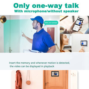 2.4 tuya g wifi 3mp בית חכם אבטחה וידאו דלת מצלמה פיר זיהוי alexa & gues בית וידאו דלת מצלמה דף דלת דלת טלפון עיניים - Product Image 5