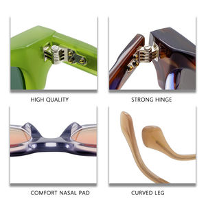 Классические винтажные Модные солнцезащитные очки высокого качества нейлоновые линзы UV400 поляризованные мужские и женские ацетатные солнцезащитные очки - Product Image 4