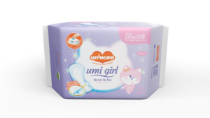 女性卫生巾-UniHope Umi女孩透气翼垫155/240/290毫米批量订购 - Product Image 2