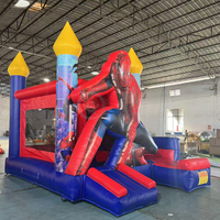 Château gonflable commercial extérieur pour enfants, motif dessin animé, type Spider, pour jeux de rebond