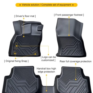 Tùy Chỉnh Rhd Toàn Bộ Tpe Xe Sàn Thảm Mat Xe Mat Chất Liệu Phía Trước Mat Sàn Chân 5D Thảm Sử Dụng Cho Lexus RX-450 2009-2014 - Product Image 6