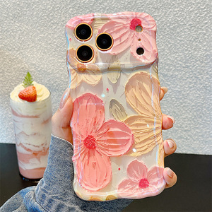 Funda para Teléfono con Diseño de Flores en Pintura al Óleo, para iPhone 17, con Bloqueo de Luz Azul IMD, para 16 Pro Max, con Sensación Premium - Product Image 2